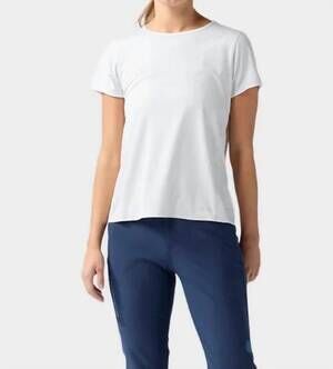 NEW STIO lucent short sleeve tee in morning frost